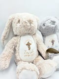 Personalized Christening Bunny Gift - Custom Plush Rabbit - Baby Baptism Keepsake - Holy Communion Soft Toy - Custom Name & Date Gift product logo