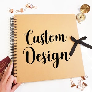 Álbum de recortes personalizado, regalo de cumpleaños, álbum de recortes de regalo de viaje, álbum de recortes personalizado, regalo para él, regalo para ella, regalo de cumpleaños personalizado