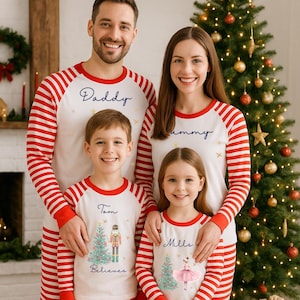 Personalised Nutcracker Matching Family Christmas Pyjamas, Christmas Gifts, Matching Pajamas, Family Gifts,