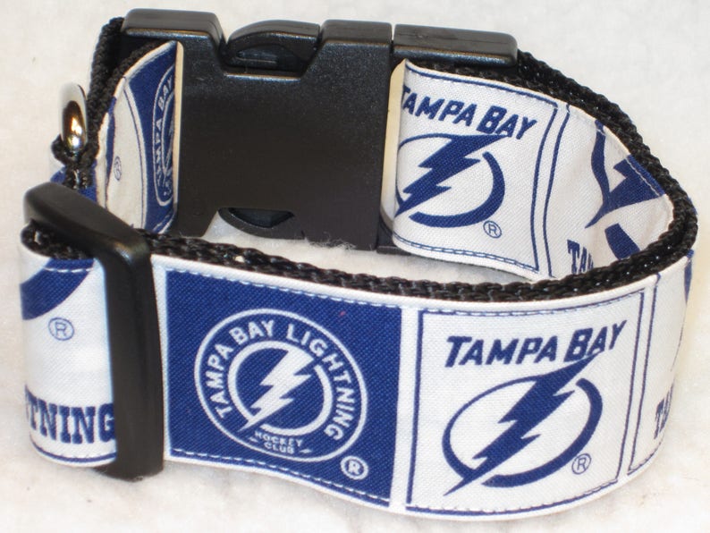 Tampa Bay Lightning Martingale Dog Collar or Side Release Dog Etsy