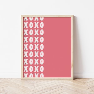 XOXO Valentine&#39;s Print // Valentine&#39;s Day / Valentine&#39;s Day Decor / Valentine&#39;s Day Print / XOXO / Valentine&#39;s Day Printable