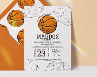 editable basketball invitation, basketball birthday invitation, basketball birthday invite, basketball digital download invitation