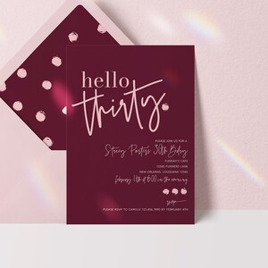 editable 30th birthday invitation 30th birthday digital invitation thirty birthday invitation 30th birthday invite digital 30th birthday