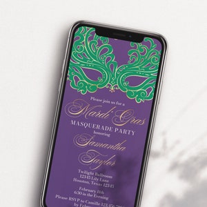 Textable Editable Mardi Gras Invitation Mardi Gras Masquerade Party Invitation Mardi Gras Party Invite Mardi Gras Ball Instant Download