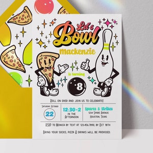 editable bowling party invitation bowling birthday invitation bowling birthday party invitation bowling invitation girls bowling party