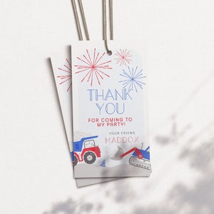 editable construction food tent, 4th of July construction birthday food tag, dump truck birthday food label, construction food label image 7