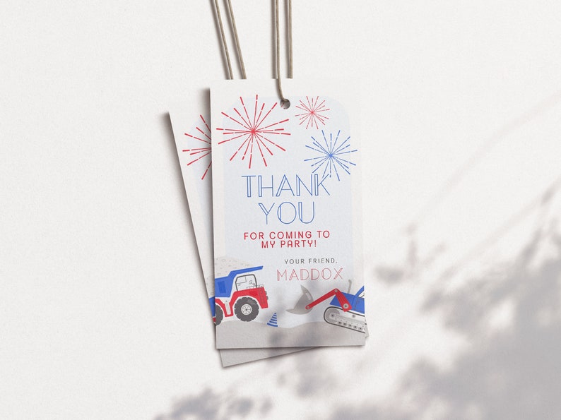 editable construction food tent, 4th of July construction birthday food tag, dump truck birthday food label, construction food label image 7