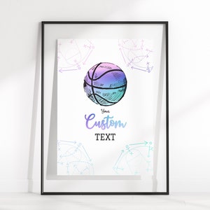 editable basketball sign custom text basketball birthday sign basketball birthday party for girl basketball digital download sign sign