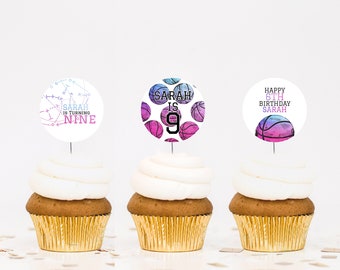 editable basketball cupcake toppers, basketball birthday toppers, basketball birthday party, basketball digital download circles, topper