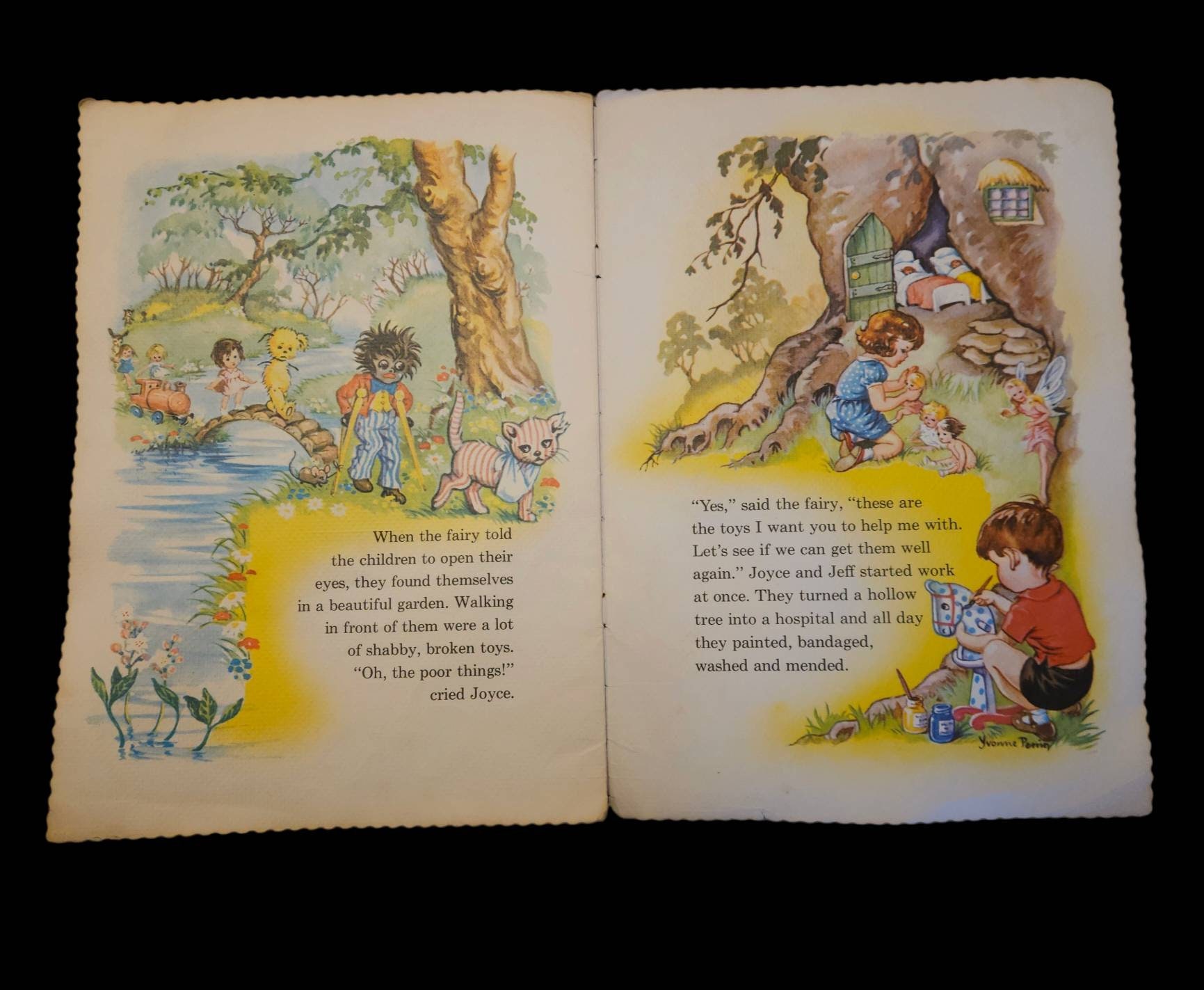 A Linen-like Story Book, Vintage Saalfield Publishing, A Special Day ...