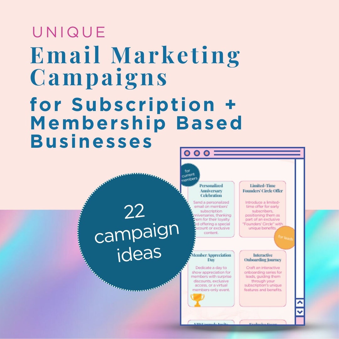 22 Unique Email Campaign for Membership & Subscription Based Businesses ...