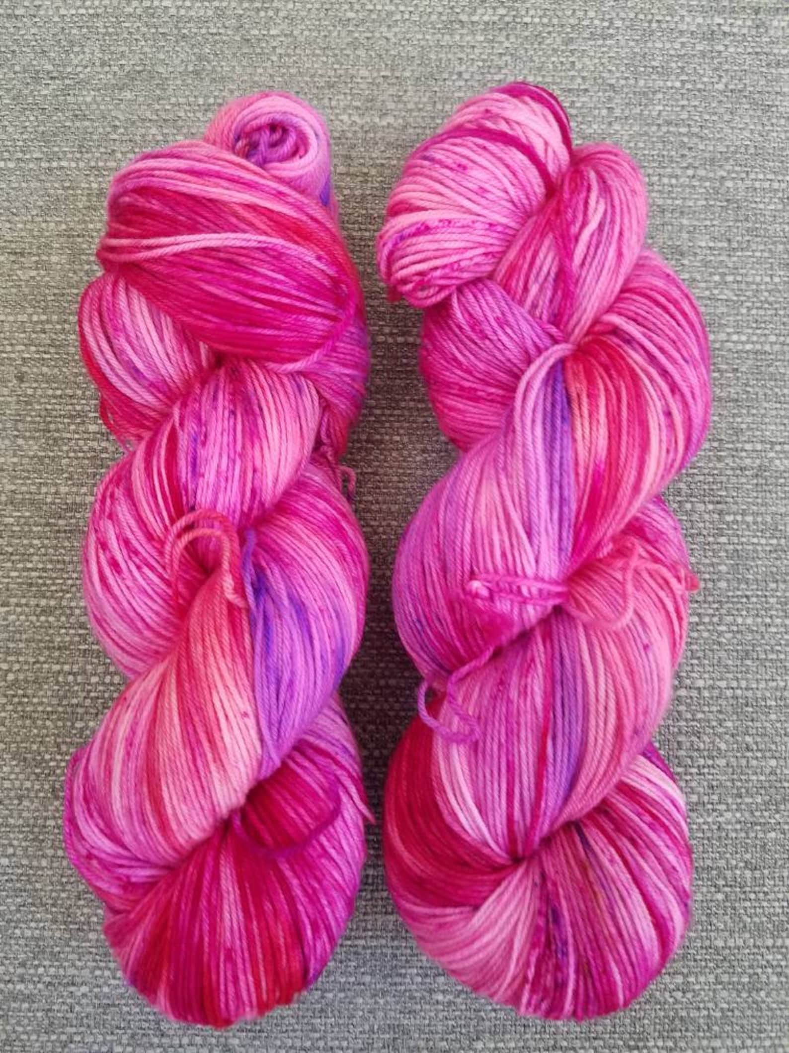 Rose Colorway. Indie Hand Dyed Yarn. Hand dyed yarn in small Etsy