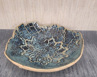 Fragment bowl fine edges.  Handmade here in Ireland.