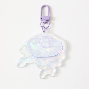 Holographic Jellyfish Charm/Keychain