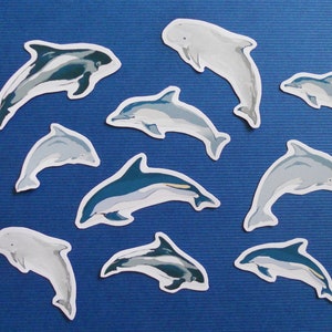 Delfin Aufkleber (zehn Aufkleberflocken)