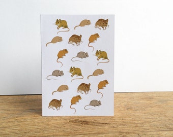 A mischief of mice Card