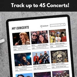Digital Concert Journal: Music Event Tracker for Goodnotes (iPad)