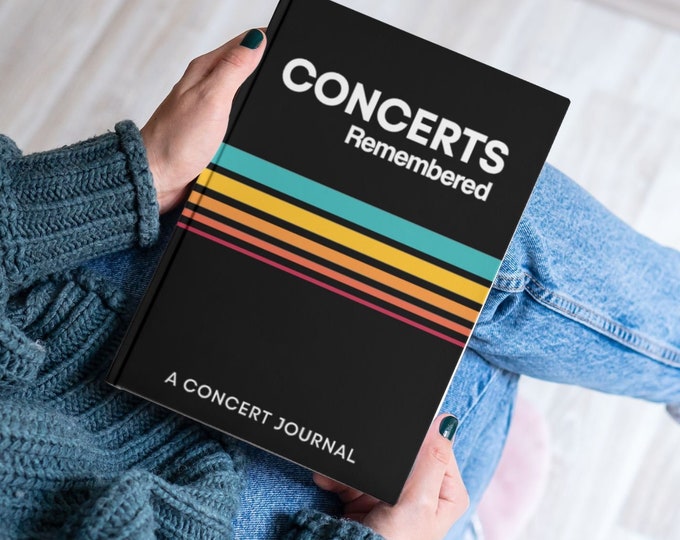 Concert Journal | Track Favorite Concerts | Music Diary and Logbook (Paperback)
