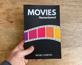 Libro de registro y diario de reseñas de películas / Regalo para amantes de las películas / Diario de reseñas de películas, Movie Tracker Tapa blanda