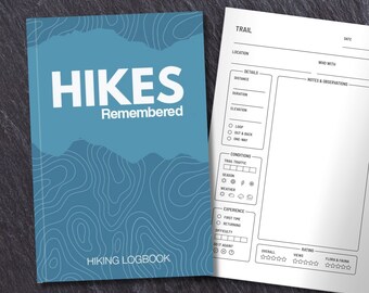 Hiking Logbook | Gift for Hikers | Hike Journal | Hiking Tracker Paperback