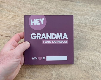 Grandma Fill-in-the-Blank Book: Personalized Keepsake Gift