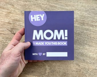 Fill-In-The-Blank Mom Book | Personalized Keepsake Gift