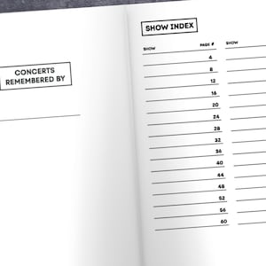 Concert Journal | Track Favorite Concerts | Music Diary and Logbook (Paperback)