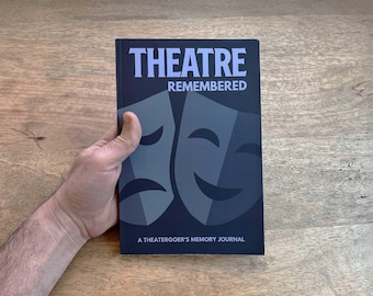 Theatre & Musical Guided Journal | Theatregoer Memory Book | Performance Diary | Theater Gift