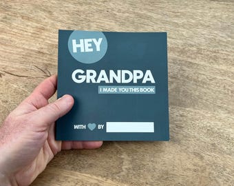 Grandpa Fill-in-the-Blank Book: Personalized Keepsake Gift