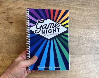 Game Night Journal: Spiral Bound Score Tracker & Logbook