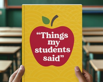 Student Quote Journal: Teacher Keepsake Gift