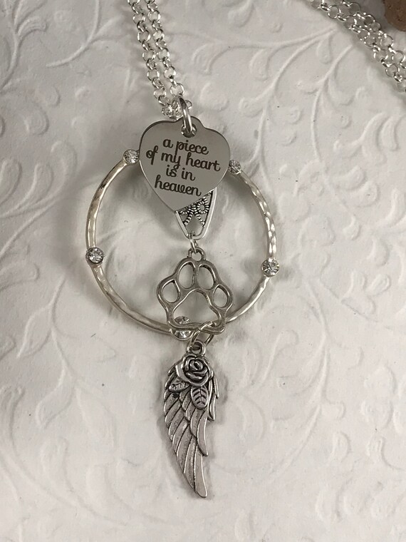 Pet Memorial Necklace Pet Remembrance Necklace Pet Remembrance Pet Memorial Jewelry Pet Memorial Gift Gift Pet Remembrance Necklace