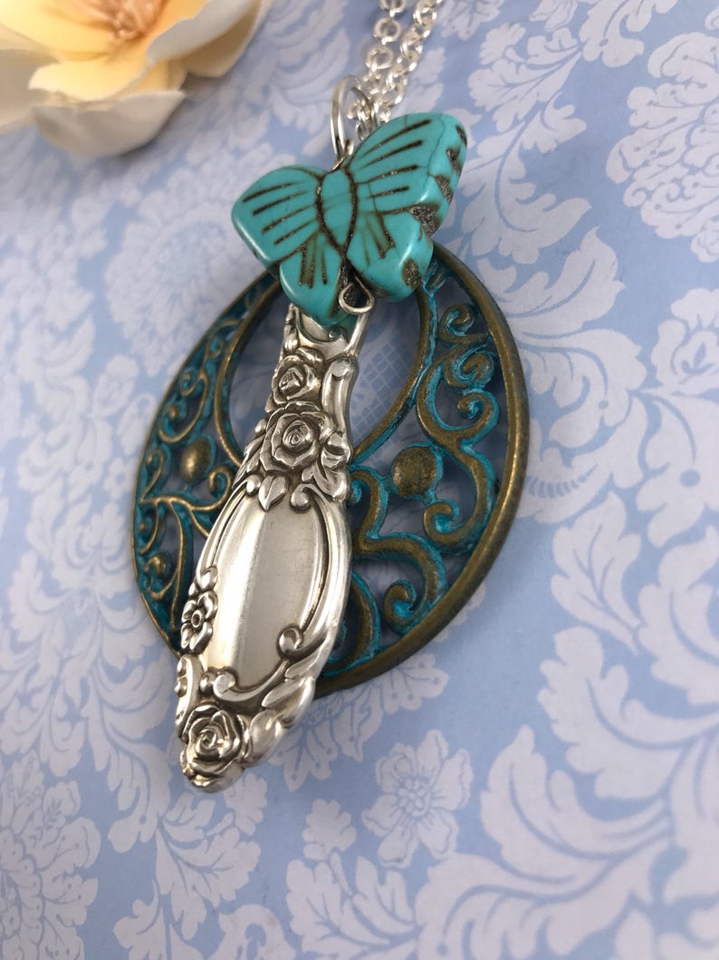 Silverware Jewelry Spoon Jewelry Spoon Necklace Butterfly Etsy Canada