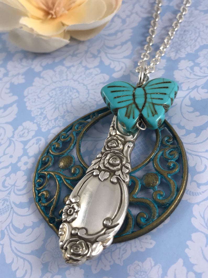 Silverware Jewelry Spoon Jewelry Spoon Necklace Butterfly Etsy Canada