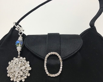 Purse charm Evening bag charm Clutch charm Hostess gift Stocking stuffer Evening bag sparkle Accessory Black tie affair