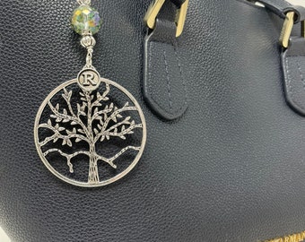 Personalized Tree of life charm Rear view mirror charm Purse charm Bag charm Backpack charm Gift for friend hostess gift Graduation gift