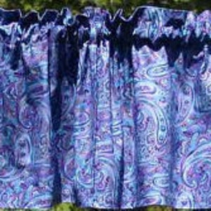 Purple Blue Floral Paisley Fabric Metallic Paisley Apparel Quilting Cotton Fabric By the Yard, Fat Quarter w4/25 image 3