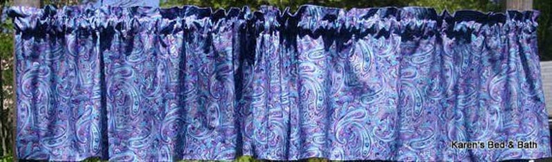 Purple Blue Floral Paisley Fabric Metallic Paisley Apparel Quilting Cotton Fabric By the Yard, Fat Quarter w4/25 image 3