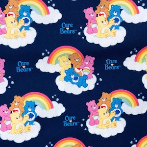 Troetelbeertjesstof - op maat gesneden OOP - blauwe kinderkamerkatoen 2017 Camelot Fabrics