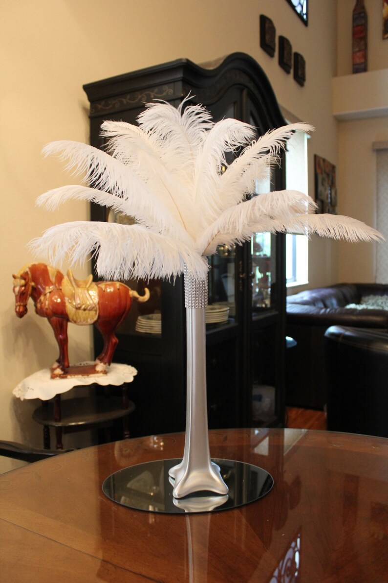 Ostrich Feather CenterpieceKitOstrich FeathersSilver Eiffel Etsy