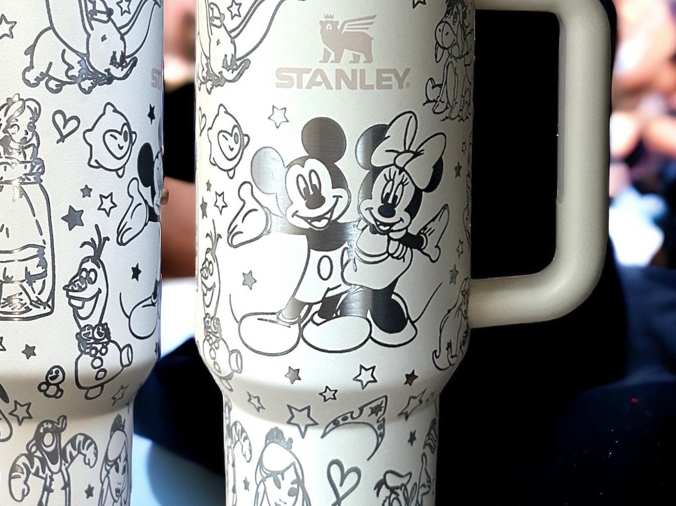 Mickey Tumbler With Minnie Mouse 40Oz Stainless Steel Stanley Tumbler Dupe  Cup With Handle 40 Oz Classic Disney Movie Gift - Laughinks