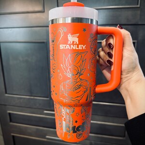 Dragon Ball Z Stanley H2.0 FlowState Tumbler Cup Grabado con láser Envoltura completa Diseño personalizado / Quencher