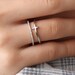 Minimalist Rose Gold  Gold Silver Cross Ring Multi Layer Open Adjustable Rings for Women Christian Gift Jewelry baptism friend confirmation