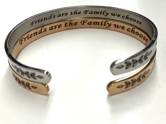 Friends are the family we choose bracelet cheap