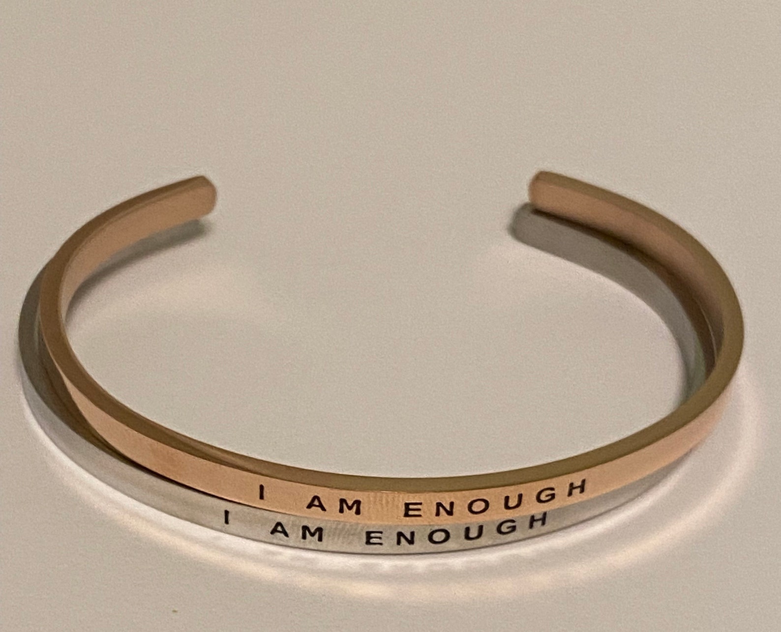 You Are Enough Bracelet I Am Enough Strength Jewelry Etsy