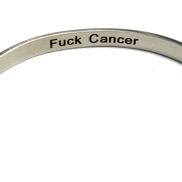 F cancer gift, fuck cancer gift, morse code bracelet jewelry for cancer patient, just found out about cancer, cancer survivor encouragement