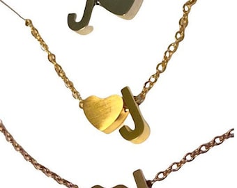 J Necklace - Etsy