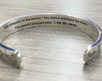 I am the storm, bracelet for friend, gift for friend, going through a hard time, encouragement, bracelet for friend, I am the storm jewelry