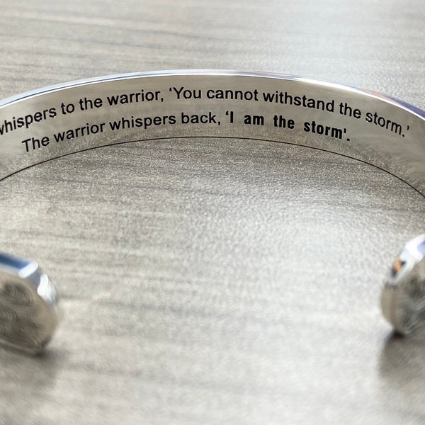 I am the storm, bracelet for friend, gift for friend, going through a hard time, encouragement, bracelet for friend, I am the storm jewelry