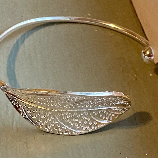 Bracelet gift for her, nature lover gift, personalized gift for her, custom jewelry, silver jewelry, leaf bracelet, unique gifts for woman
